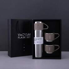 3pcs Stainless Steel Insulated Tumbler Set With Gift Box, Double-Wall Leak-Proof Thermal Cup, Long-Lasting Hot And Cold Retention, Suitable For Cycling, Hiking, Office, Car, School, Party, Camping And More - Multicolor - View 11