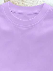 Camiseta de algodón puro para niño con diseño de mando de videojuegos - Violeta - Ver 3