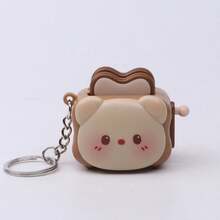 Cute Cartoon Mini Toaster Fidget Toy Keychain, Hand Crank Pop-Up Toast Machine Bag Charm Key Ring Gift - Unisex - View 11