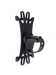 1pc 360° Rotating Silicone Baby Stroller Phone Holder, Fits 4 To 6.2 Inch Smartphones, Shockproof Hands-Free, Suitable For Travel, Soft And Secure Grip, Convenient For Parents - Multicolor - View 4