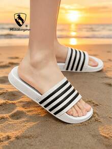 [Koleksi Baru Musim Semi/Panas] Sandal Unisex Anti Selip Sol Tebal Terbaru, Sandal Musim Panas Modis dan Serbaguna, Sepatu Pantai Olahraga yang Dapat Disesuaikan Ukuran 28-50 (Pola Asimetris) - Putih 1959 - View 6