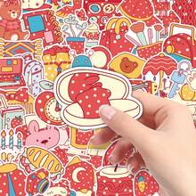 50pcs Colorful Original Polka Dot INS Style Fresh Creative Cartoon Minimalist DIY Message Board Fridge Decorative Stickers - Original Polka Dot - 1968X - View 7