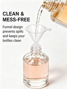 1 Set 22 In 1 Crystal Clear Zero Perfume Waste Precise Scale Universal Fit PP Quick Decant Light Luxury Perfume Decanting Kit TSA Pocket Travel Cosmetic Gadget For Women Daily Trip Birthday Gift - View 6