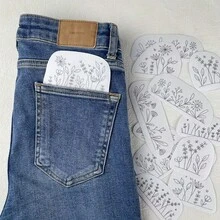 9pcs Embroidered Pattern Water-Soluble Self-Adhesive Set, Suitable For Beginners, Applicable To Sweaters, Jeans And Sweatshirts, Covering Handicrafts, Handmade Gifts, Sets, Clothing, T-Shirts, Gifts And Fashion - Multicolor - View 3