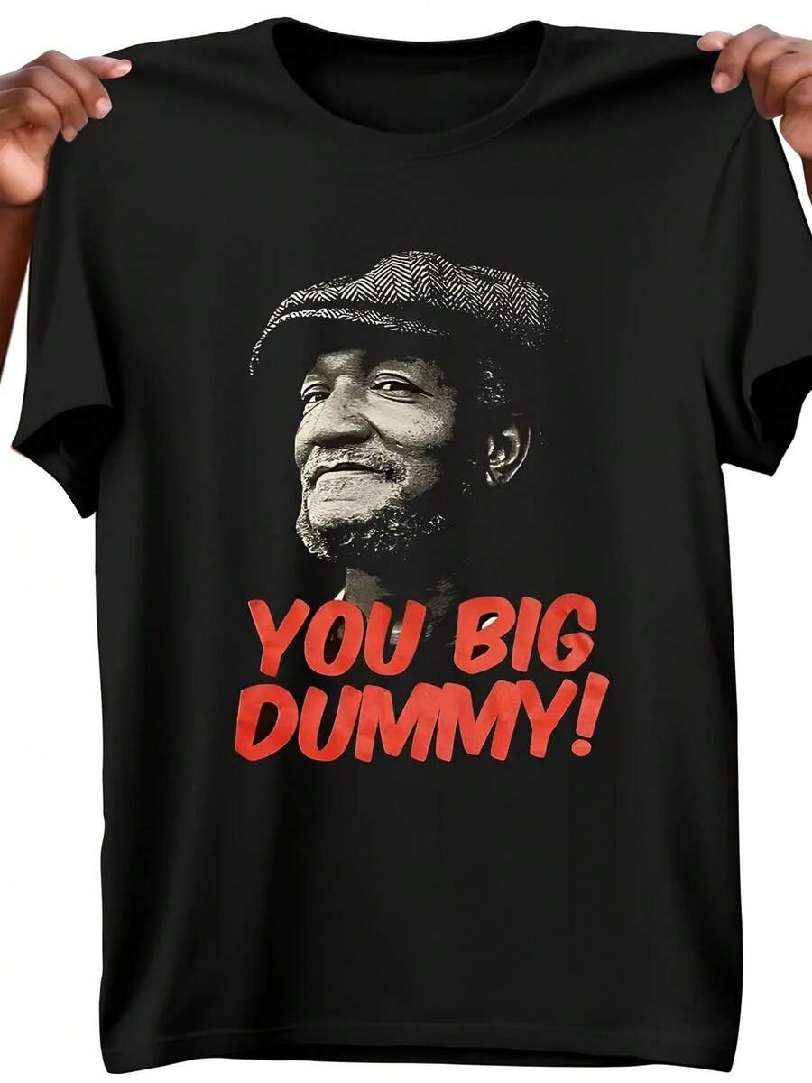 T-shirt gráfica para homem - T-shirt casual com retrato monocromático preto, adequada para ocasiões diárias e formais - Top de algodão macio e respirável, Fa - Preto - Ver 1
