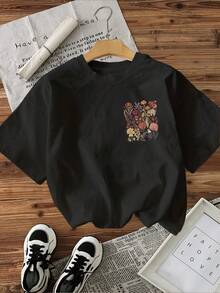 Plus Size T-Shirts - Black - View 3