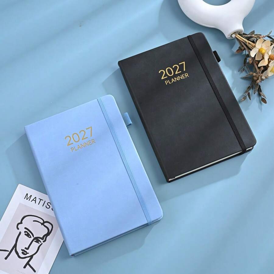 2027 A5 Size New English Calendar Notebook, 12 Months Usable Product ...