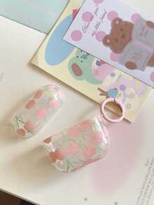 Pink Cherry 4/Pro 3/Pro 2/3rd Gen/2nd Gen/1st Gen/2nd Gen Wireless Bluetooth Earphone Protective Case For Women - Pink - View 9
