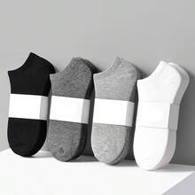 20/30 Pairs Unisex Boat Socks, Solid Color, Odor-Resistant, Summer Short Socks, Casual Low-Cut Socks, Gift Socks, Autumn/Winter/Spring/Summer Styles (/10/6/5 Pairs) - Multicolor - View 2