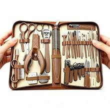 42 piezas Juego de tijeras de manicura, kit de herramientas profesionales de pedicura de acero inoxidable, adecuado para el cuidado de uñas de dedos y pies, portátil para uso en el hogar, la oficina y viajes al aire libre - Multicolor - Ver 12