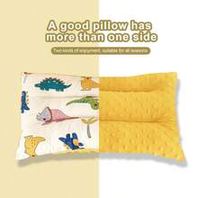 Yue Ye 1pc Baby Bean Pillow, Double-Sided Use, Cartoon Pattern, Soft And Comfortable, All Season, Machine Washable, Baby's Halloween Gift - Multicolor - View 5