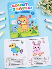 Buku Kerja Edukasi Anak untuk Berhitung dan Menggambar, Buku Mewarnai Matematika Kartun yang Menyenangkan, Buku Aktivitas Pelatihan Logika untuk Pembelajaran Awal, Hadiah Pembelajaran untuk Kembali ke Sekolah - MultiWarna - View 6