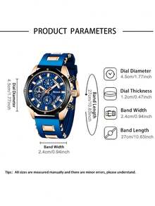 3-Piece Men's Gift Set: Watch, Wallet And Pen – Men's Business Gift - Multicolor - View 4