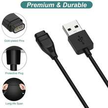 1 pieza Cable de carga compatible con COROS Pace 3/Pace 2/Apex 2 Pro/Apex 2/Apex/Vertix 2/Vertix Reloj deportivo inteligente Cable de carga de repuesto Interfaz USB - Ver 4