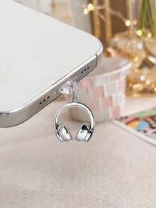 Ins Style Gradient Earphone & Phone Dust Plug, Sweet & Cool Phone Charging Port Decorative Accessory, Niche Anti-Lost Universal Hanging Charm - Multicolor - View 8