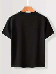Short-Sleeved T-Shirt For Boys - Black - View 2