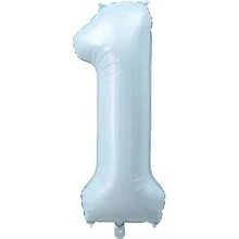 40 Inch Baby Blue Number Foil Balloon Birthday Anniversary Party Decoration Balloon Birthday Party Decor Arrangement - Baby Blue Number - View 15