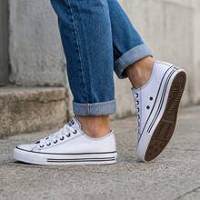 KIT 2 Low Top Leather All Rock Star Sneakers, Original Chuck Core - 黑白 - 查看 4