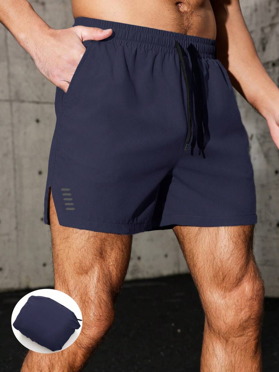Men's Packable Elastic Quick-Dry Multi-Pocket Outdoor Sports Shorts