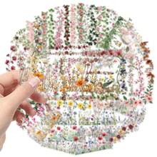 SCXXBSW 60pcs Floral Hand-Drawn Journal Stickers, Cool Anime Decorative Stickers, Classic Gift Decorations, Value Pack, Cute Cartoon Stickers, Waterproof And Durable, Phone Case Decoration Stickers, Can Be Applied To Laptops. - Multicolor - View 4