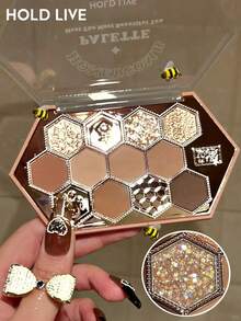 Paleta de Sombras de Ojos con Pedrería en Forma de Panal HOLD LIVE 602 - 602 - Ver 2