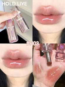 HOLD LIVE 水光鏡面晶瑩固體唇凍 H03 裸灰色粉 - H03 Grey pink lipstick - 查看 1