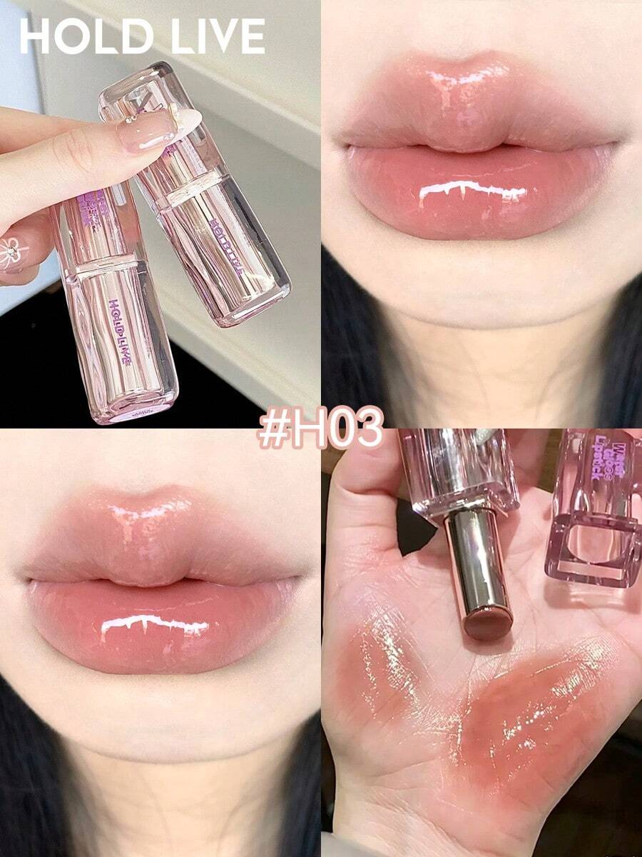 HOLD LIVE 水光鏡面晶瑩固體唇凍 H03 裸灰色粉 - H03 Grey pink lipstick - 查看 1