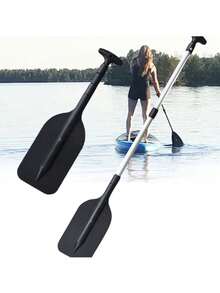 21'' - 42'' Telescopic Emergency Boat Paddle, Aluminum Alloy Shaft, Lightweight, Adjustable Length, Canoe Kayak Paddle - Multicolor - View 10
