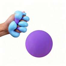 1pc Creative Color-Changing Flour Ball, Moldable Fluid Daifuku Squeeze Toy, Stress Relief Venting Tofu Ball Slow Rebound Squeeze Toy, Rainbow Color-Changing Flour Ball, Slow Rebound Venting Ball, Creative Squeeze Color-Changing Flour Ball Squeeze Toy, Stress Relief Venting, Teenager And Adult Venting Toy, Birthday Gift, Holiday Gift - Multicolor - View 19
