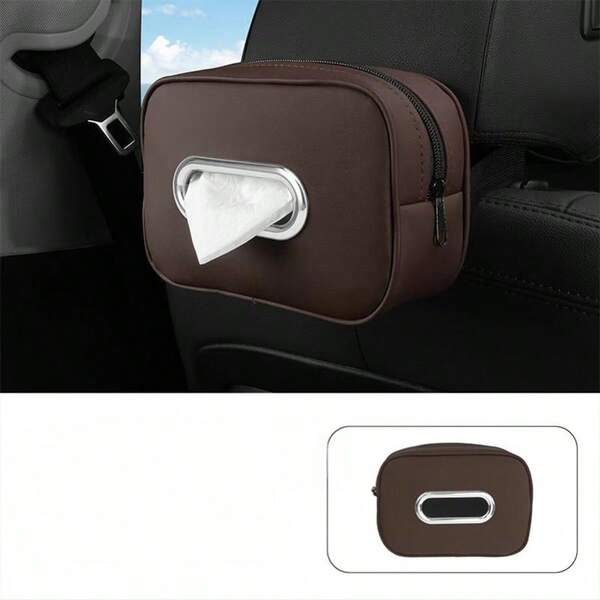 Fashionable Minimalist Leather Tissue Box - Perfect For Car, Home And Commercial Use, Featuring An Elegant Design Suitable For Living Room, Hotel And Restaurant. Durable And Practical Napkin Storage Bag To Enhance Your Space Decor