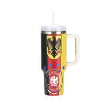 FIFA FIFA 2026 World Cup USA/Canada/Mexico National Team Logo Handle Insulated Tumbler, 304 Stainless Steel Large Capacity 40oz Car Cup Holder Straw Ice Tumbler, Fan Sports Cold Retention Water Bottle Commemorative Travel Cup - Multicolor - View 8