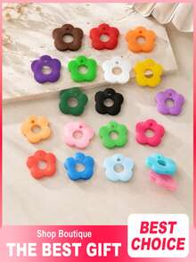 50pcs/30pcs/18pcs/12pcs/6pcs/1pc Colorful Flower-Shaped Key Caps, Made Of Soft And Vibrant Silicone, Cute And Fashionable, Easy To Install, Suitable For Various Keys, Perfect Holiday Gift, Back To School, Random Colors - Multicolor - View 3