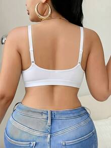 2pcs Ladies Plus Size Lace Front-Clasp Bra , No Padding, Adjustable Straps, Breathable, Ideal For Daily Wear, Lingerie For Women, Bra Plus Size Women - 彩色 - 查看 6