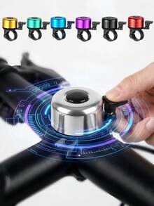 Mini Bicycle Bell, Crisp And Loud Sound, Spring-Strike Mountain Bike Horn, Colorful Warning Bell, Essential Cycling Decorative Accessory - Multicolor - View 2