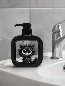 Adorable Black Cat Designed Plastic Soap Dispenser With Pump, Standalone Decorative Soap Dispenser, Suitable For Bathrooms And Kitchen Sinks - Multicolor - View 4