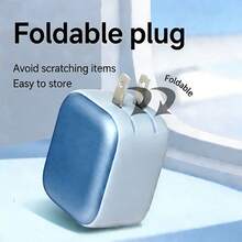 35W GaN 充电器，内置 Type-C 数据线，快充适配器，USB A+C 双端口墙式充电器，兼容 、手表、耳机、平板电脑、系列手机适配器 - 查看 3