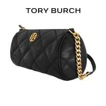 Tory Burch Willa Quilted Mini Pencil Bag With Metal Logo Stitching, Crossbody & Handbag 141024-001 - Black - View 2