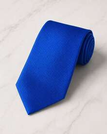 Men's Formal Ties, Versatile For Suits, Suitable For Weddings, Banquets, And Job Interviews. - 寶藍色 - 查看 3