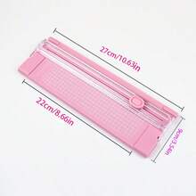 Bidirectional A4 Paper Cutter, Small Manual Paper Trimmer, Office Use Multi-Function Cutting Tool, Portable With Ruler, Desktop Paper Cutting Device - Single Piece - View 8