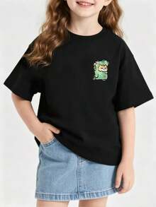 Tween Girls T-Shirts - Black - View 1