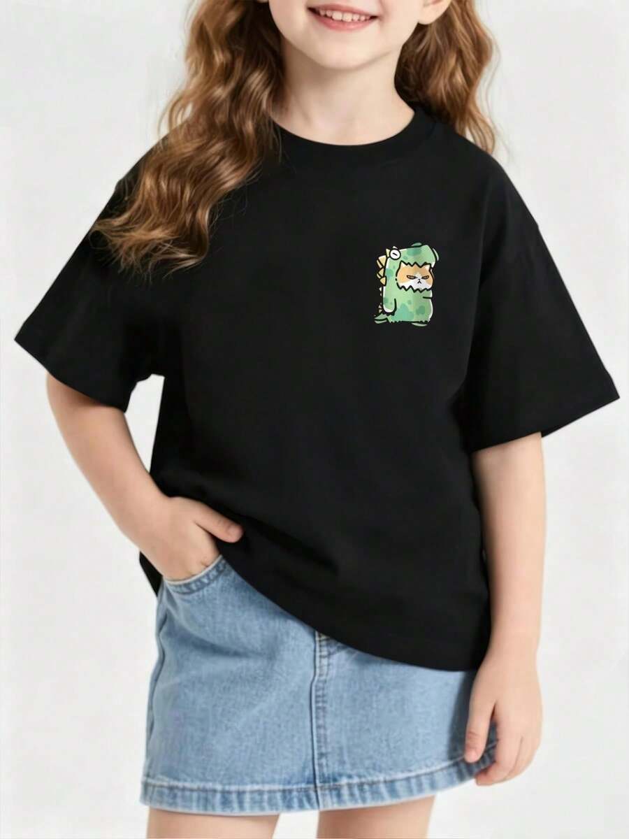Tween Girls T-Shirts - Black - View 1