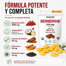 MVPCARE Berberine HCL 2110mg, 300 Capsules - Plus Pure True Ceylon Cinnamon, Berberine HCI Root Supplements Pills - Apoya la Salud del Corazón, el Sistema Inmunológico, la Salud Gastrointestinal y el Colesterol - Una pieza - Ver 7