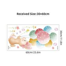 Balloon Animal Pattern Stickers, Self-Stick PVC Wall Decor, Easy Application For Kids Rooms & Nursery - Multicolor - View 14