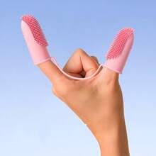 Pet Two Finger Toothbrush, Dog Cat Pet Supplies, Tooth Cleaning, Finger Cover, Oral Cleaning Tools - View 5