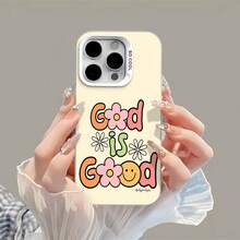 Flores coloridas con caritas sonrientes que transmiten buenas vibrasfunda de teléfono Fundas compatibles con ,Apple,VIVO,OPPO,,, y Honor.Fabricadas en silicona TPU,ofrecen protección contra golpes y caídas. - Blanco - Ver 2