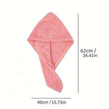 1pc Super Soft Microfiber Absorbent Quick-Dry Hair Towel, Soft Comfortable Bath Towel, Super Absorbent Hair Wrap, Anti-Frizz Wet Hair Shower Cap - Multicolor - View 11