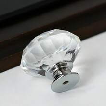 2pcs/Set, Drawer Knobs Handles, With Screws, Diamond-Shaped Alloy 25mm Cabinet Knobs Pulls - 2-piece Set (2 Handles + 2 Screws) - View 3