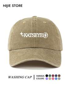 1PC Katseye Theme Printed Baseball Cap, Washed Vintage Baseball Cap Sun Protection Hat Fashion Sun Hat, Adjustable Size Multifunctional Women's Baseball Cap, Suitable For Daily Outings, Best Friend Gatherings, Music Festivals, Anime Conventions, Travel Vacations, Outdoor Sports And Other Occasions, A Creative Gift For Friends And Family. - C - View 13