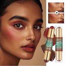 Butter Radiance & Go Multi-Function Makeup Stick, Suitable For Eyes, Face, Cheeks, Contour And Lips, Daily Women's Makeup, Dual-End Design, 4 Colors Available, Suitable For All Skin Types - Multicolor - View 8