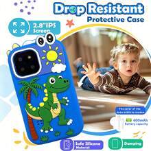 Rechargeable Kids Toy Phone, 2.8 Inch Touch Screen, Dual Camera, Boys And Girls Daily Play Toy - Multicolor - View 9